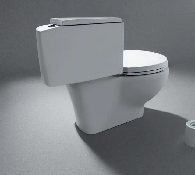 Image similar to a 4 k photorealistic photo product photo of a toilet designed by razer inc.