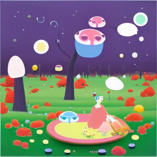 Image similar to picnic by Chiho Aoshima