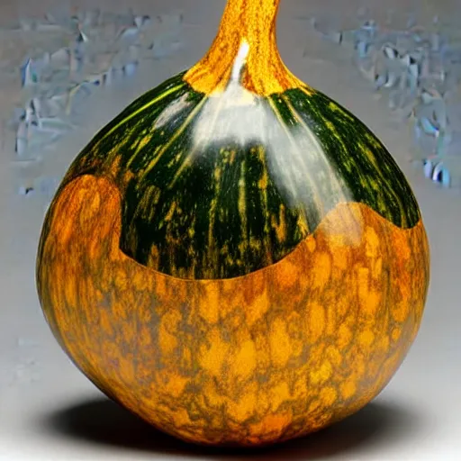 Prompt: a gourd shaped to look like amber heard intercross hybrid mix intercross hybrid mix