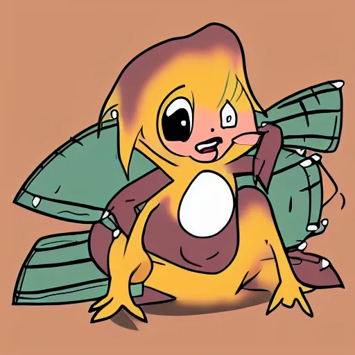 Image similar to character design of cute australian echidna, cartoon style