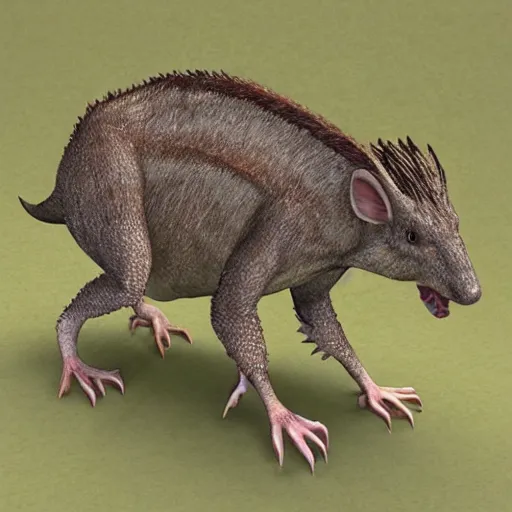 Image similar to stegoceras rat, bipedal