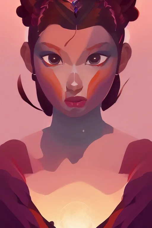 Image similar to face icon vector minimalist portrait goddess gaea, loftis, cory behance hd by jesper ejsing, by rhads, makoto shinkai and lois van baarle, ilya kuvshinov, rossdraws global illumination