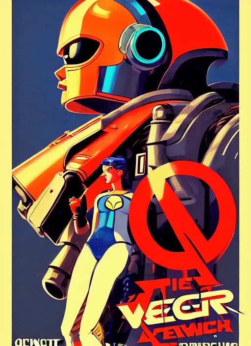 Prompt: american propaganda poster art. powerful cyberpunk pilot. portrait by jean giraud and anton otto fischer and john philip falter and will eisner and gil elvgren and pixar. full body. realistic proportions. science fiction d & d. overwatch, rb 6 s, cyberpunk 2 0 7 7, blade runner 2 0 4 9 concept art. cel shading. thick lines.