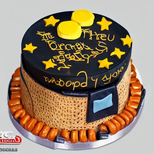 Image similar to Photograph of a thank you cake. Highly realistic. Highly detailed. High resolution. 4k. 8k