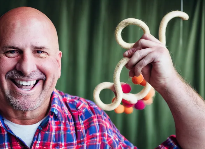 Prompt: photo still of dave mustane at the county fair!!!!!!!! at age 3 6 years old 3 6 years of age!!!!!!!! playing ring toss, 8 k, 8 5 mm f 1. 8, studio lighting, rim light, right side key light