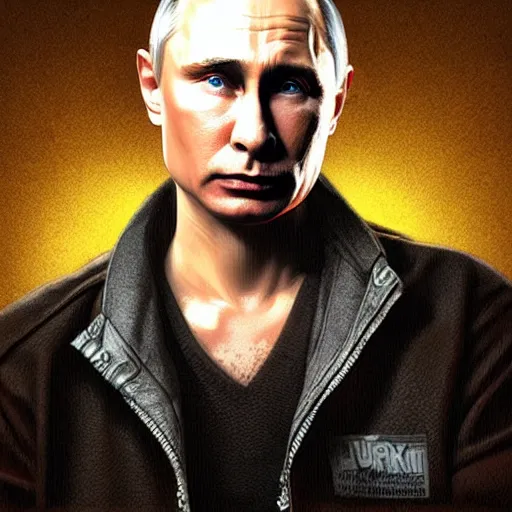 Prompt: Vladimir Putin as Kurk Cobain from Nirvana, portrait, highly detailed, digital painting, artstation, concept art, smooth, sharp focus, illustration, cinematic lighting, art by artgerm and greg rutkowski and alphonse mucha