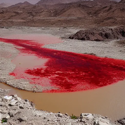 Image similar to photo of the river of blood, yemen