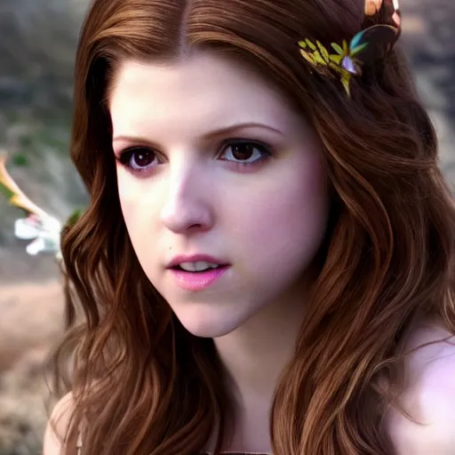 Prompt: anna kendrick as a beautiful fairy, 8 k resolution hyperdetailed photo realistic, extremely high quality and life like