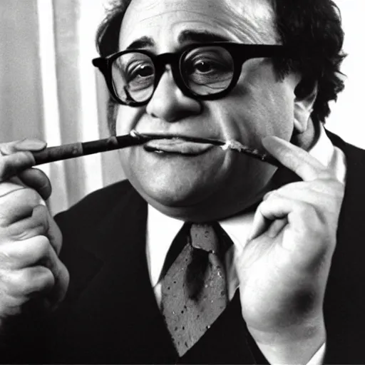 Image similar to Danny Devito smoking