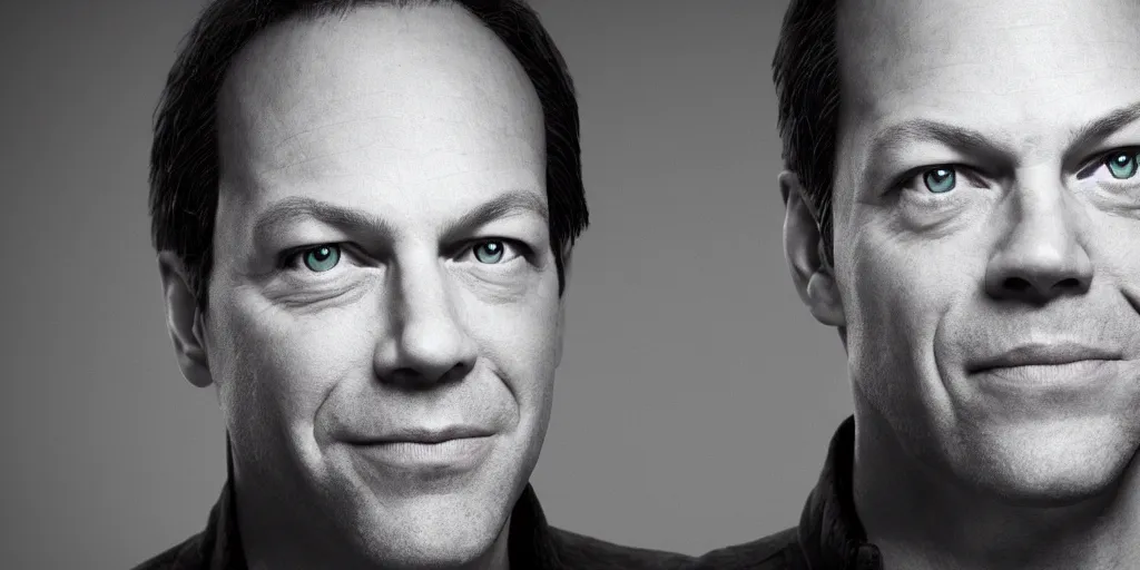 Prompt: phil spencer, head of microsoft, was friends with x - box, portrait, focus on the face, unreal engine rendered, avito, 4 k,