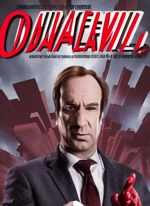 Image similar to Saul Goodman as Daredevil