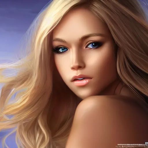 Prompt: a very beautiful obama, full body, long wavy blond hair, sky blue eyes, full round face,, bikini, miniskirt, front shot, highly detailed, cinematic wallpaper by stanley artgerm lau