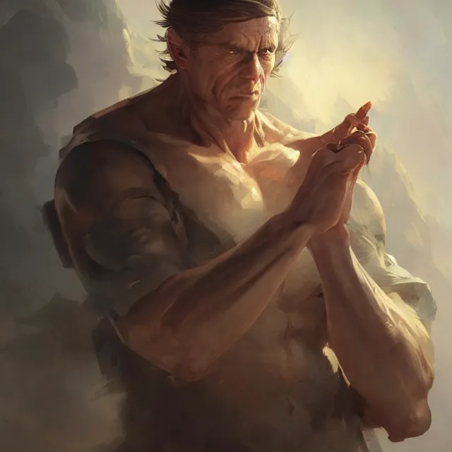 Image similar to christof romuald, by stanley artgerm lau, wlop, rossdraws, frank frazetta, andrei riabovitchev, marc simonetti