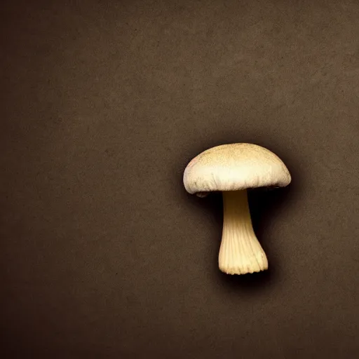 Prompt: one mushroom cap, bottom view, no stipe, black background, hyper realistic, 8k, epic composition