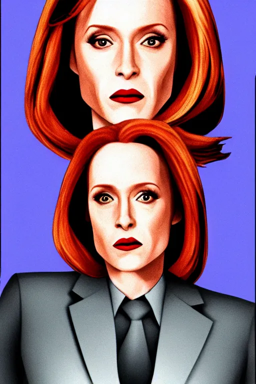 Prompt: dana scully as an alien queen