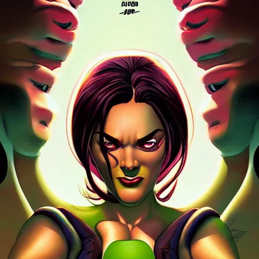 Image similar to lofi shehulk poster, Pixar style, by Tristan Eaton Stanley Artgerm and Tom Bagshaw.