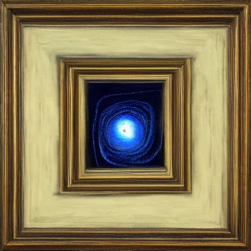 Prompt: the 4th dimension as a painting