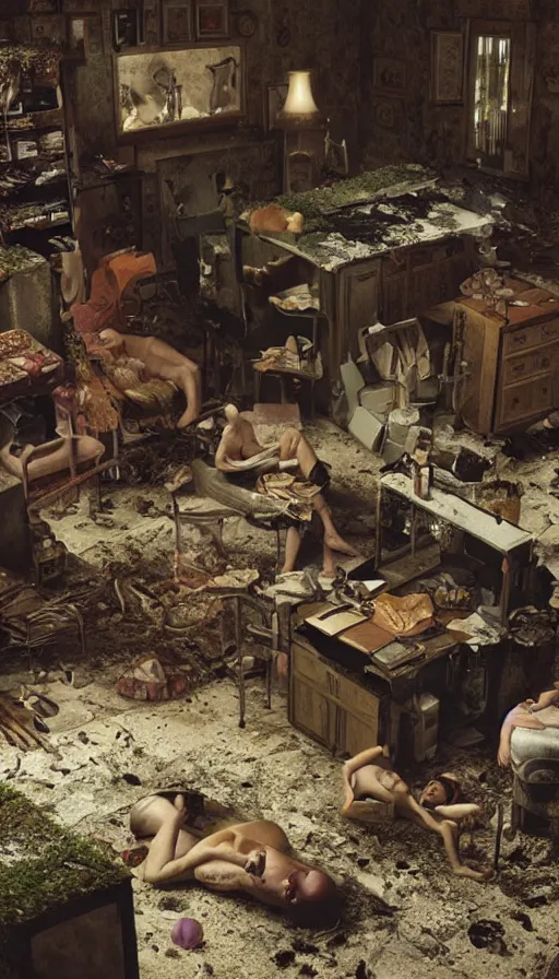 Prompt: The end of an organism, by gregory crewdson