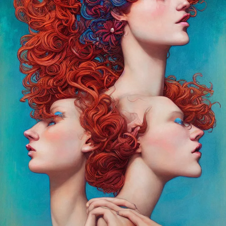 Prompt: woman with coral reef hair portrait soft light painted by james jean and moebius and erik jones, inspired by mary jane ansell, smooth face feature, intricate oil painting, high detail illustration, sharp high detail