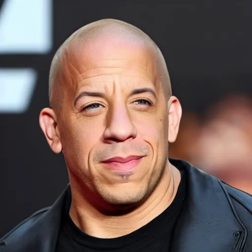 Image similar to Vin Diesel loosing an eyebrow ( @Grey Wolf )