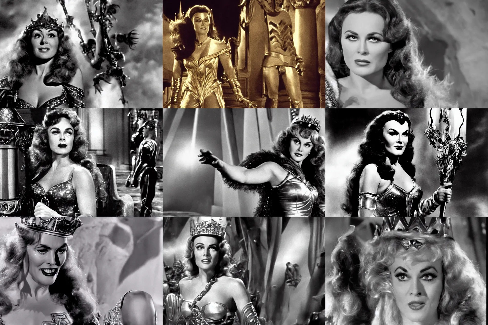 Image similar to Paulette Goddard as Princess Aura in Flash Gordon 1980, film still