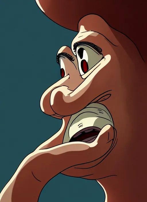 Image similar to caricature picture of a human snail, professionally color graded, unique, interesting angle, sharp focus, 8 k high definition, insanely detailed, intricate, funny, art by jacob shaw and studio ghibli