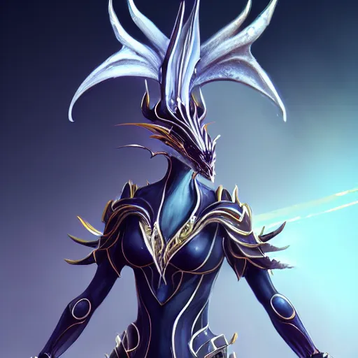 Prompt: highly detailed exquisite fanart, of a beautiful female warframe, but as an anthropomorphic dragon, elegant pose of her giggling, full body and head shot, epic cinematic shot, sharp claws, professional digital art, DeviantArt, high quality artstation, Furaffinity, HD render