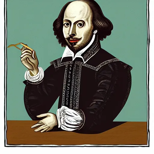 Prompt: William Shakespeare as a Twitch streamer