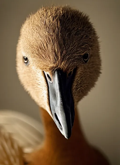 Image similar to portrait of goose ryan gosling with a beak and feathers, natural light, sharp, detailed face, magazine, press, photo, steve mccurry, david lazar, canon, nikon, focus