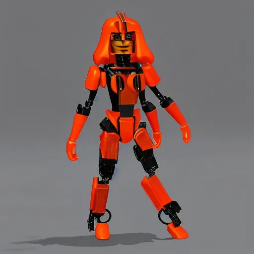 Prompt: kylie jenner as a bionicle 3 d