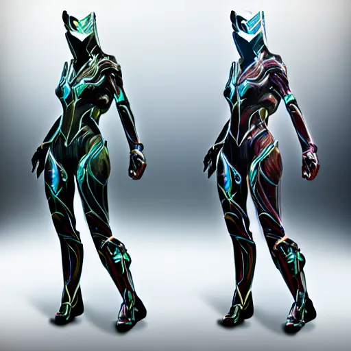 Image similar to photograph of a female warframe made out of mirrors!!!!!!!!!!!!!, the mirrors are reflective, 8k resolution, high detail, ULTRA REALISTIC VFX, reflections