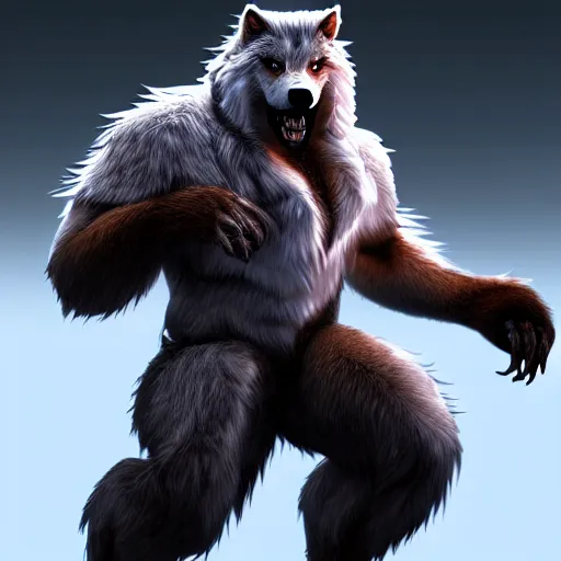 Image similar to cute handsome cuddly werewolf from van helsing unreal engine hyperreallistic render 8k character concept art masterpiece