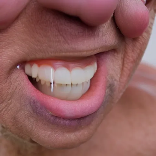 Image similar to a set of false teeth, hyper realistic, photography, 3 5 mm