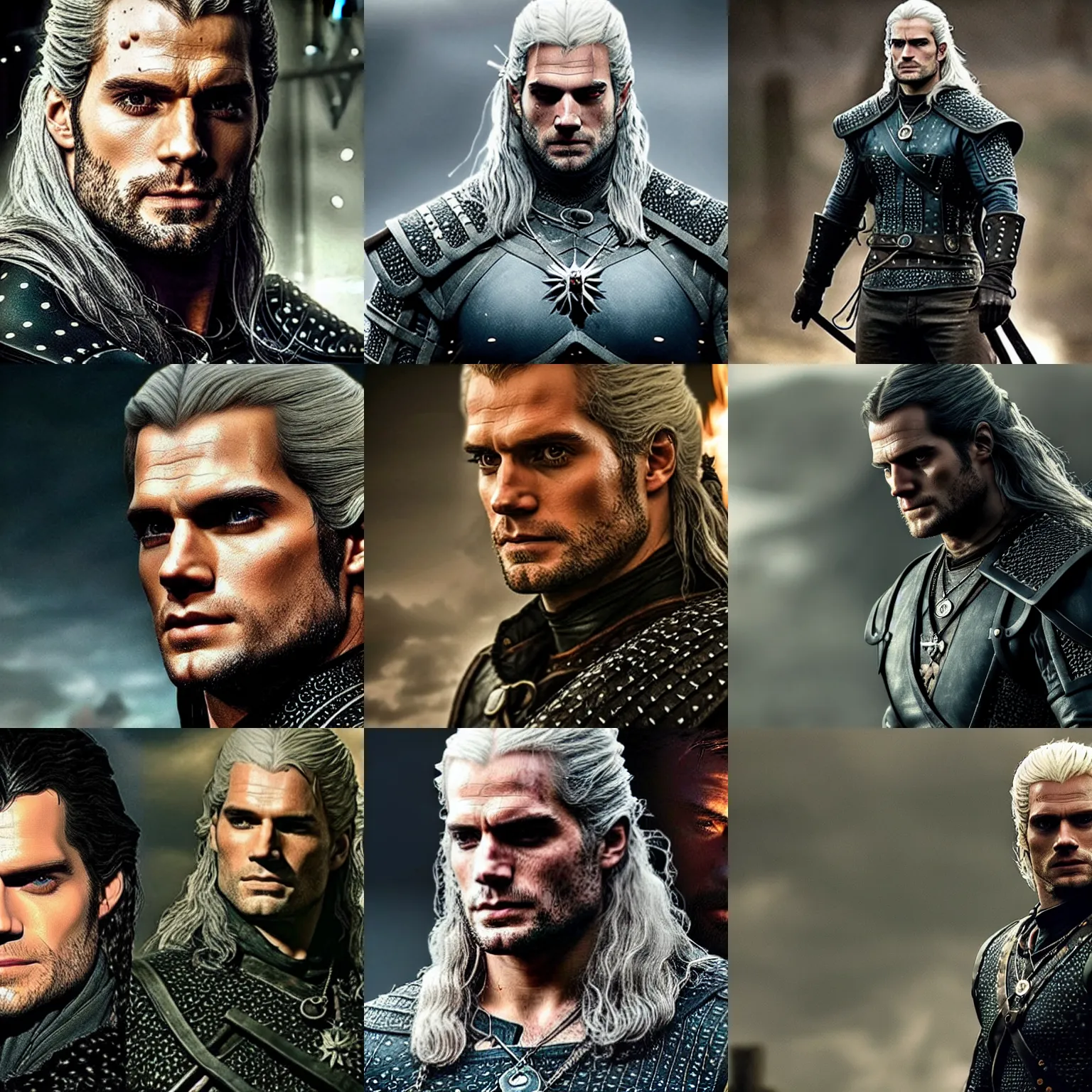 Prompt: henry cavill as the witcher