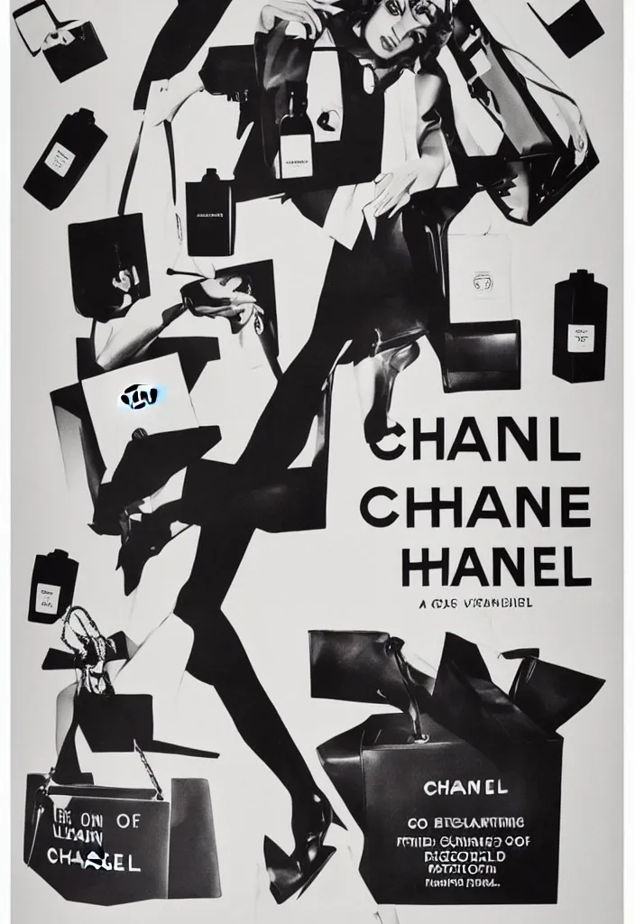 Prompt: Chanel advertising campaign poster.