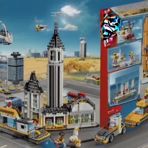 Prompt: lego city