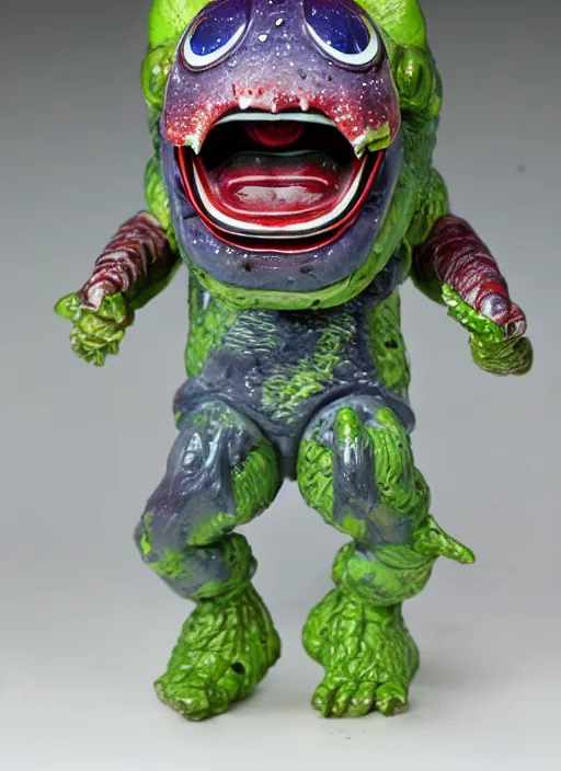 Prompt: space monster alien sofubi, product photography