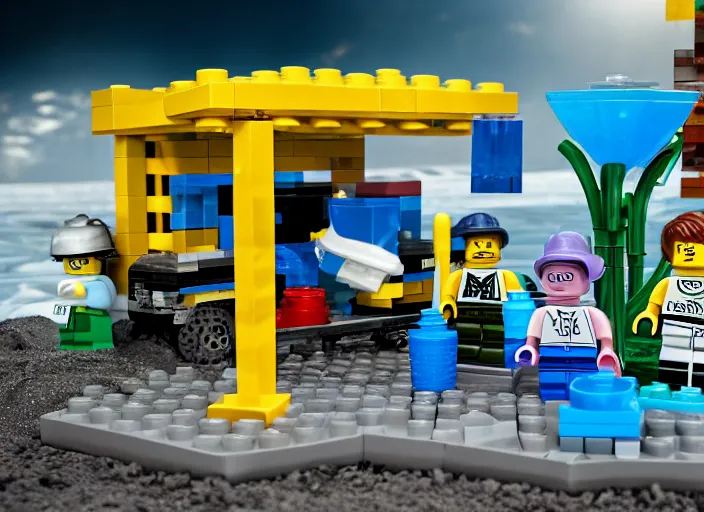 Image similar to product photo still of walter white breaking bad car wash lego playset, 8 k, 1 2 0 mm macro, f 1. 8, studio lighting, key light