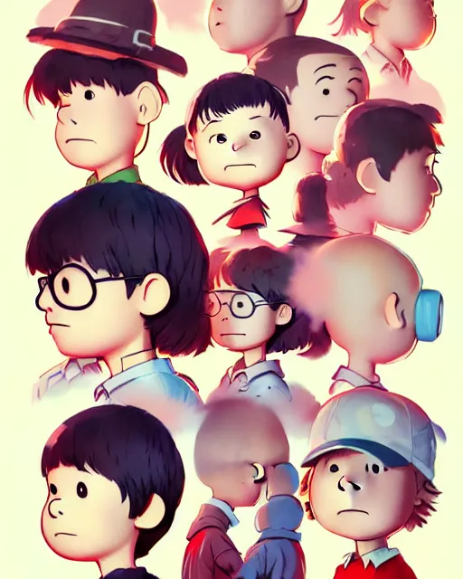 Image similar to charlie brown, portrait shinkai makoto studio ghibli studio key hideaki anno sakimichan stanley artgerm lau rossdraws james jean marc simonetti elegant highly detailed digital painting artstation pixiv