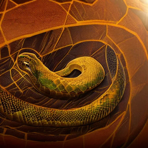 Image similar to a logo of an anaconda wrapping around a globe, 4 k