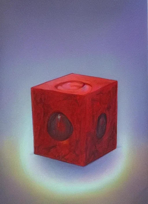 Prompt: realistic portrait of a elemental rubic's cube on a mystic groove, clearcore, clean