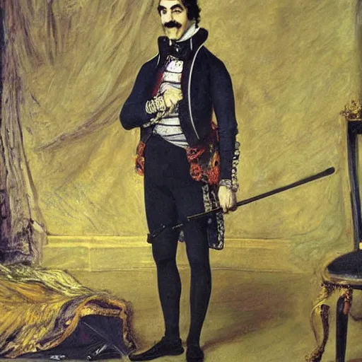 Image similar to waluigi as an 1 8 th century nobleman, painted by john everett millais