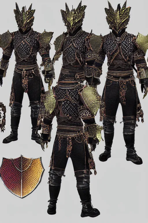 Image similar to dragon scale armour set