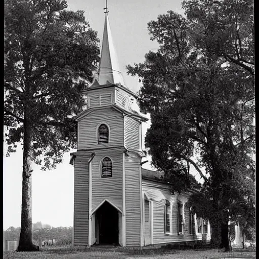 Prompt: photo of historic McDonald’s church