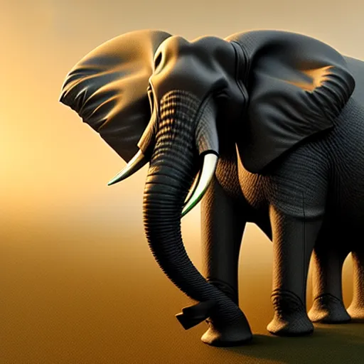 Prompt: elephant made out of electronic circuits, photorealism, highly detailed, octane render, shading, sharp focus, artstation, sophie anderson, arnold armitage, loish, thomas kinkade