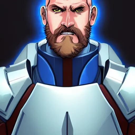 Image similar to portrait of clone captain rex, anime fantasy illustration by tomoyuki yamasaki, kyoto studio, madhouse, ufotable, comixwave films, trending on artstation