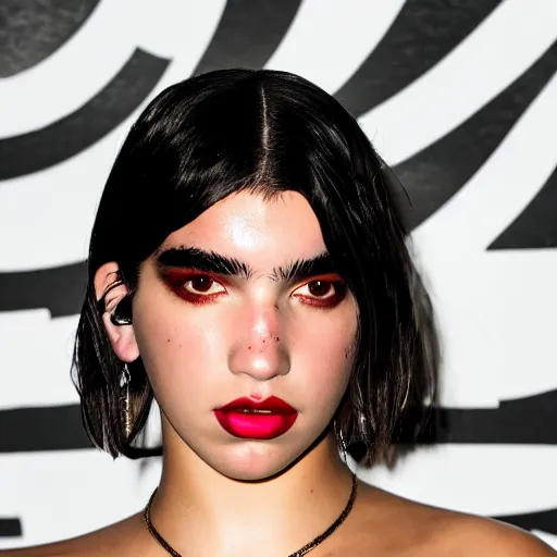 Image similar to dramatic lighting dua lipa backstage