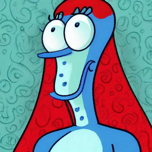 Image similar to handsome squidward, vivid colors, male, detailed