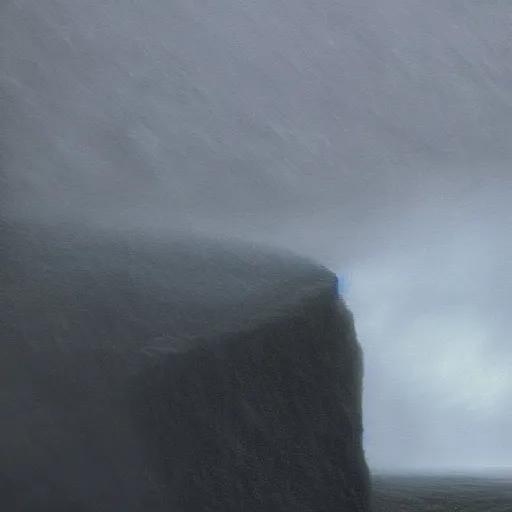 Image similar to killua zoldyck made by zdzisław beksinski, thunderstorm, 8 k, detailed, cinematic, rain, crying, black