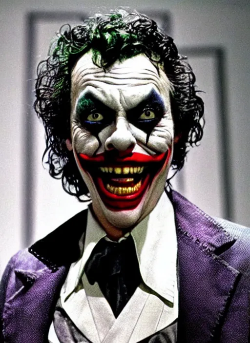 Prompt: Tim Curry as the Joker